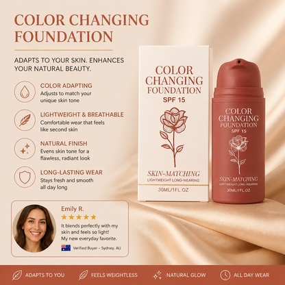 Color-Adapting Foundation – Lightweight Coverage For A Natural Finish
