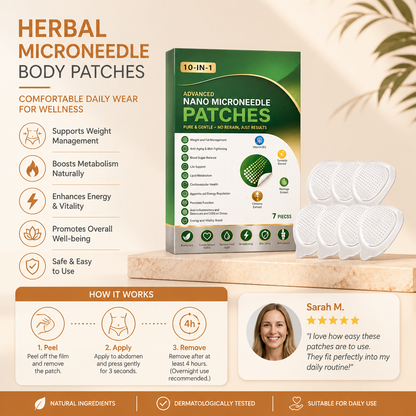 Herbal Microneedle Body Patches – Comfortable Daily Wear for Wellness