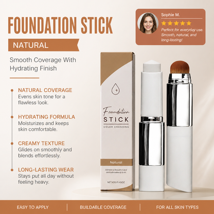 Natural Foundation Stick – Smooth Coverage With Hydrating Finish