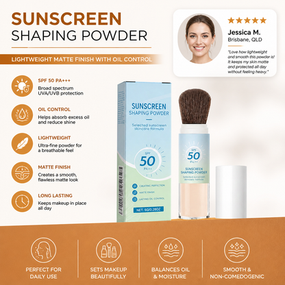 Sunscreen Shaping Powder – Lightweight Matte Finish With Oil Control