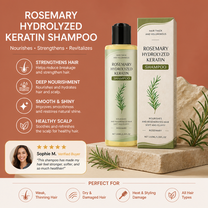 Keratin Hair Strengthening Shampoo – Nourishing Formula For Fuller Looking Hair