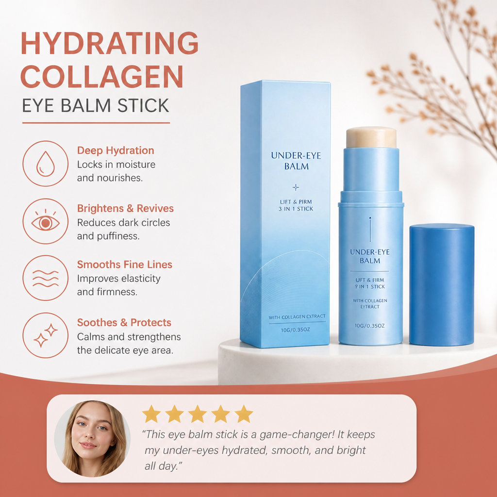 Hydrating Collagen Eye Balm Stick for Smooth, Refreshed Eyes