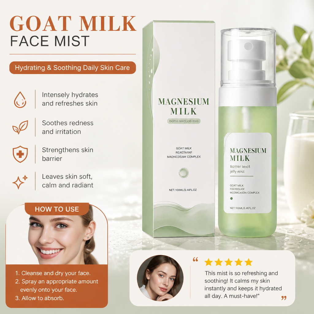 Goat Milk Face Mist – Hydrating & Soothing Daily Skin Care