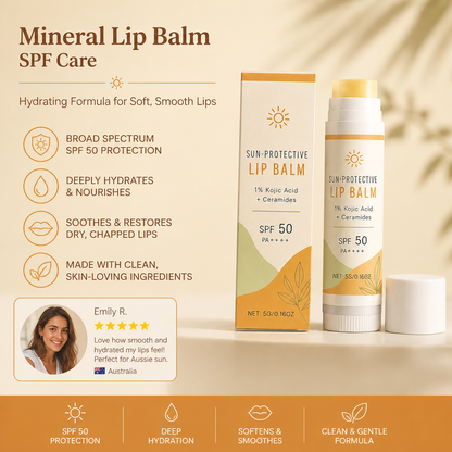Mineral Lip Balm SPF Care – Hydrating Formula for Soft Smooth Lips