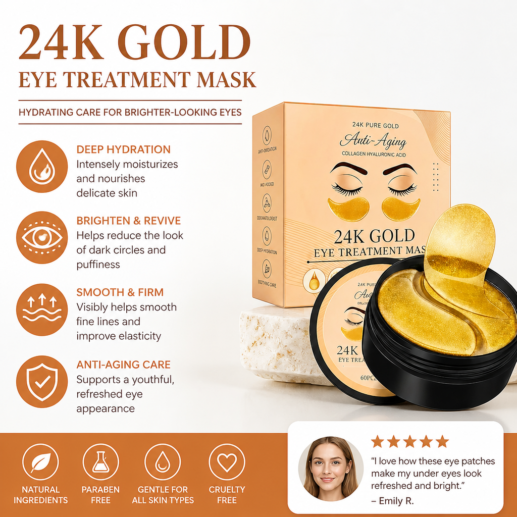 Collagen & Hyaluronic Eye Patches – Hydrating Care for Brighter-Looking Eyes