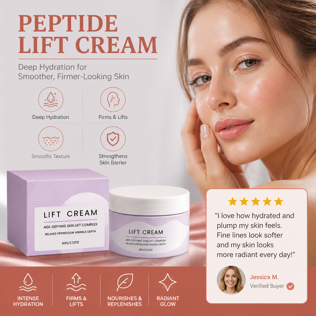 Peptide Lift Cream – Deep Hydration for Smoother, Firmer-Looking Skin