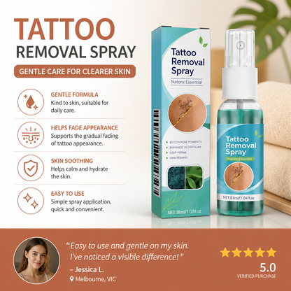 Tattoo Removal Spray – Gentle Skin Care Formula For Tattoo Appearance