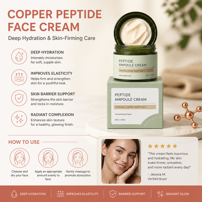 Copper Peptide Face Cream – Deep Hydration & Skin-Firming Care
