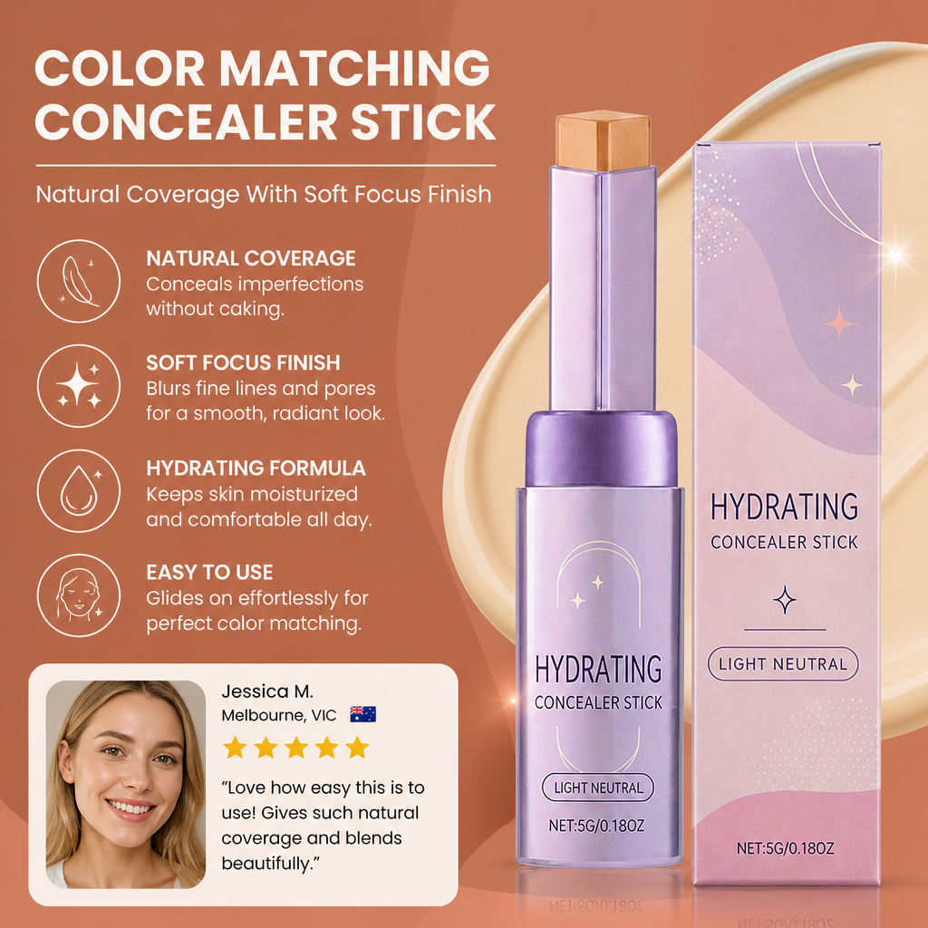 Color Matching Concealer Stick – Natural Coverage With Soft Focus Finish