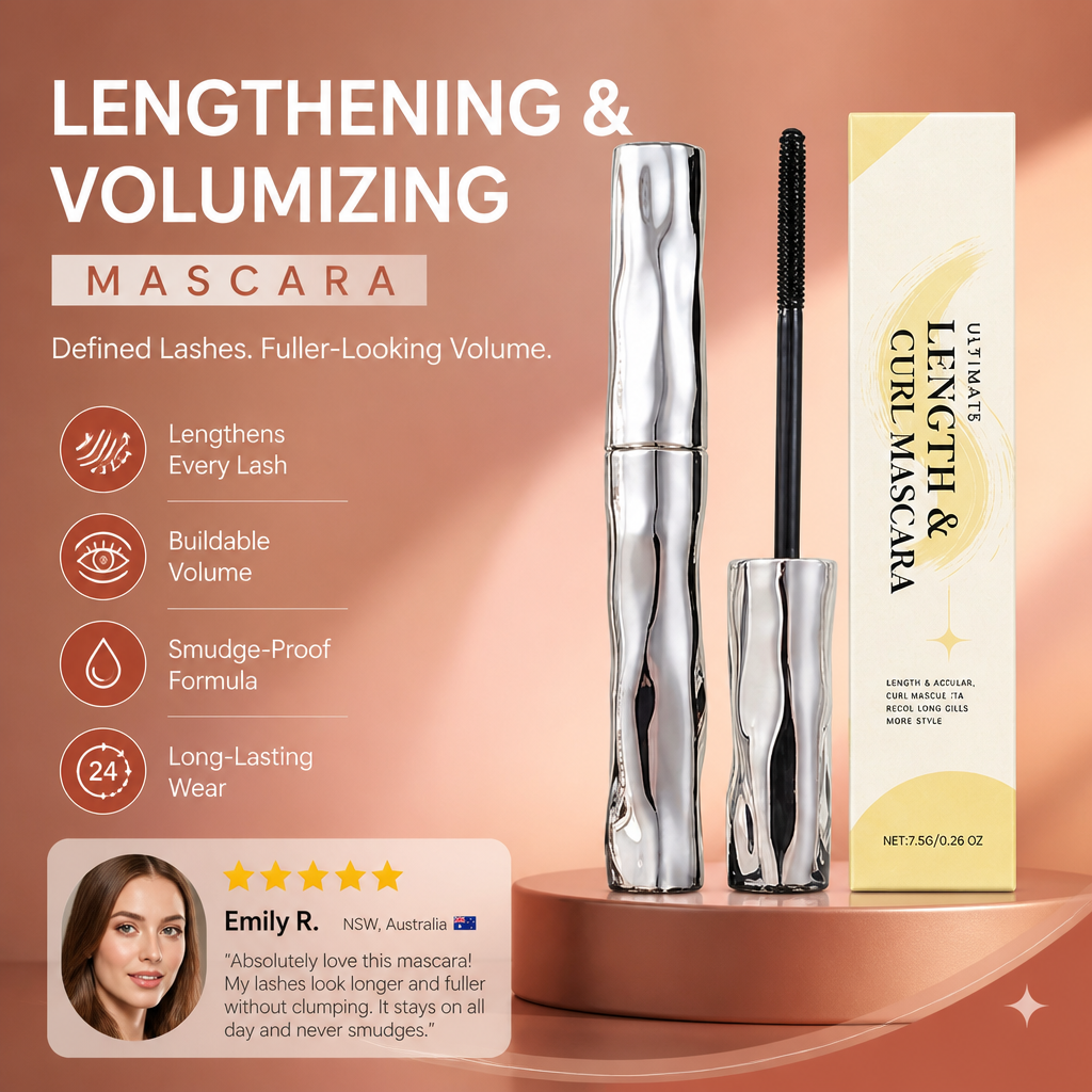 Lengthening & Volumizing Mascara – Defined Lashes With Fuller-Looking Volume