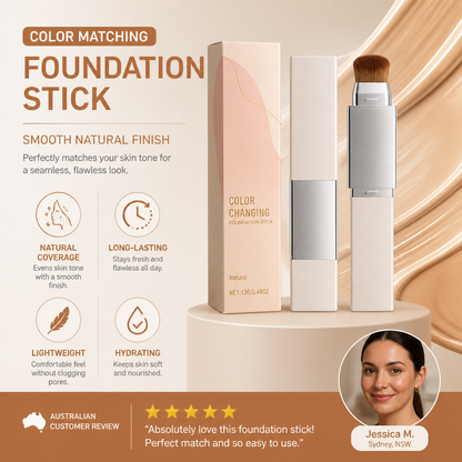Color Matching Foundation Stick – Smooth Natural Finish Makeup Base