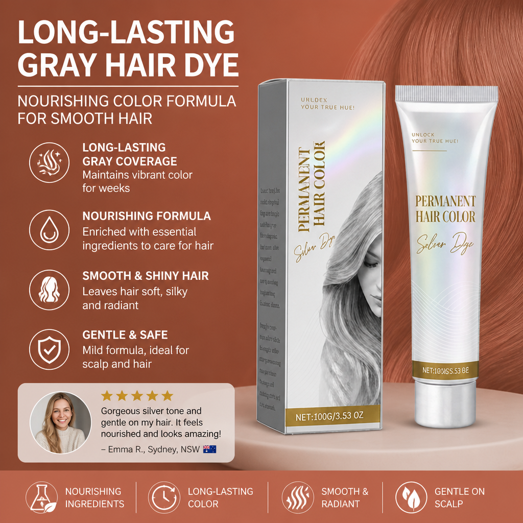 Long-Lasting Gray Hair Dye – Nourishing Color Formula For Smooth Hair