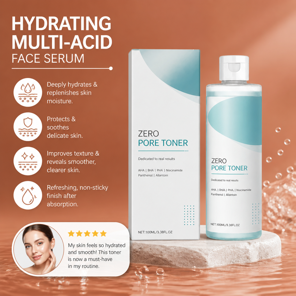 Hydrating Multi-Acid Face Serum – Smooth, Calm & Moisturized Skin