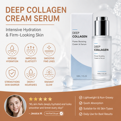 Deep Collagen Cream Serum – Intensive Hydration & Firm-Looking Skin