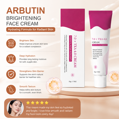 Arbutin Brightening Face Cream – Hydrating Formula for Radiant Skin