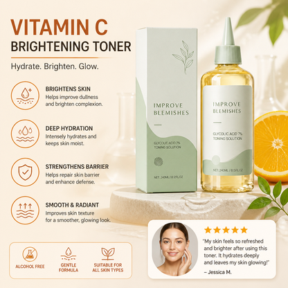 Vitamin C Brightening Facial Toner – Hydrating Formula for Radiant Skin