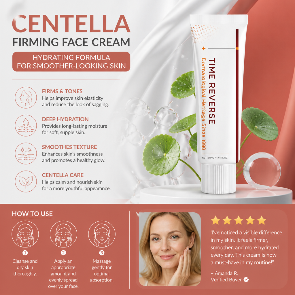 Centella Firming Face Cream – Hydrating Formula for Smoother-Looking Skin