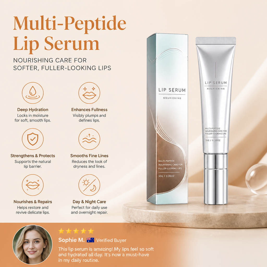 Multi-Peptide Lip Serum – Nourishing Care for Softer, Fuller-Looking Lips