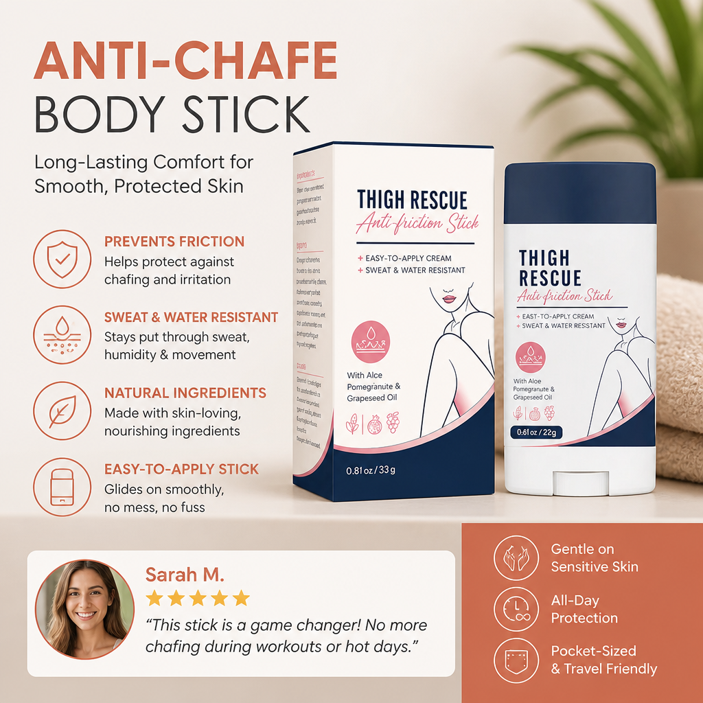 Anti-Chafe Body Stick – Long-Lasting Comfort for Smooth, Protected Skin