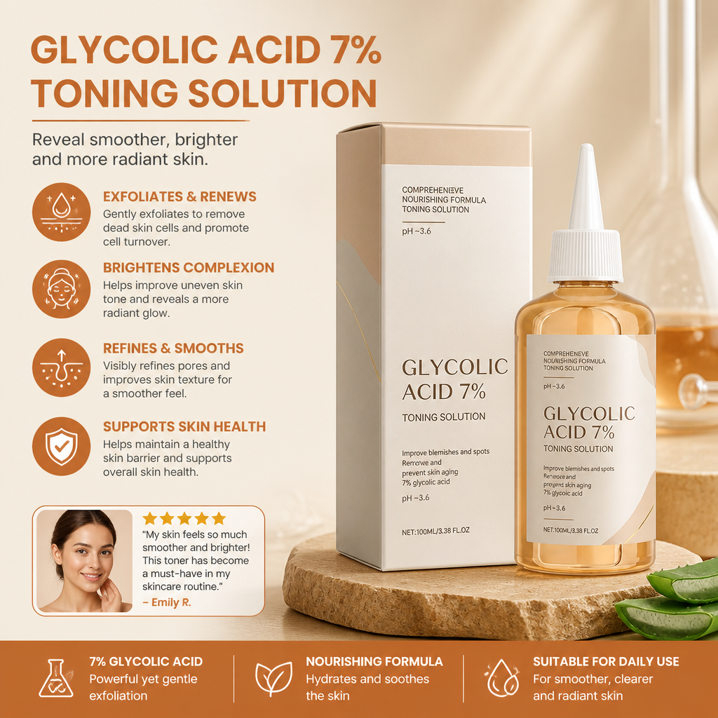 Glycolic Acid 7% Toning Solution – Smooths for Brighter-Looking Skin