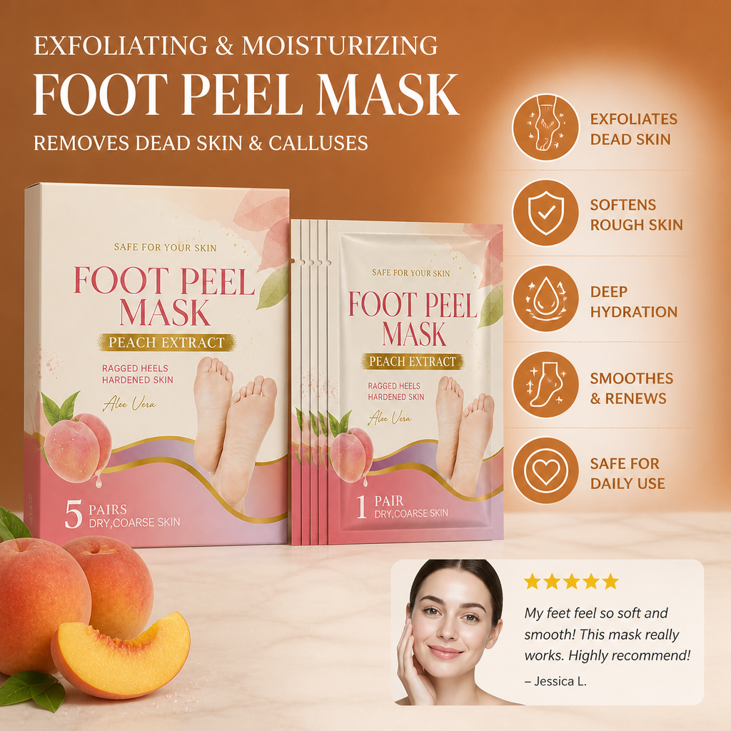 Exfoliating & Moisturizing Foot Peel Mask – Removes Dead Skin & Calluses