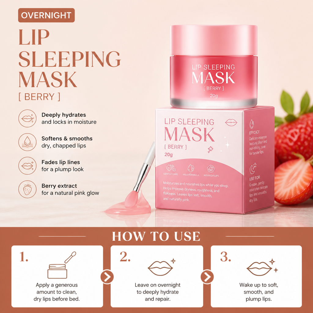 Overnight Lip Sleeping Mask for Soft, Smooth & Hydrated Lips