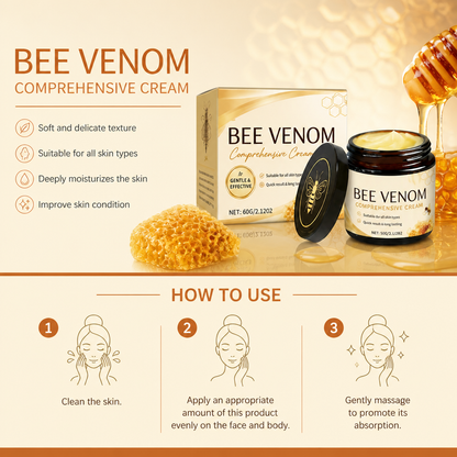 Bee Venom & Honey Body Cream for Soft, Smooth, Hydrated Skin