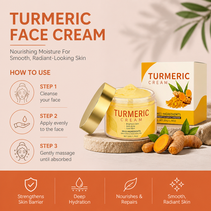 Turmeric Face Cream – Nourishing Moisture For Smooth Radiant-Looking Skin