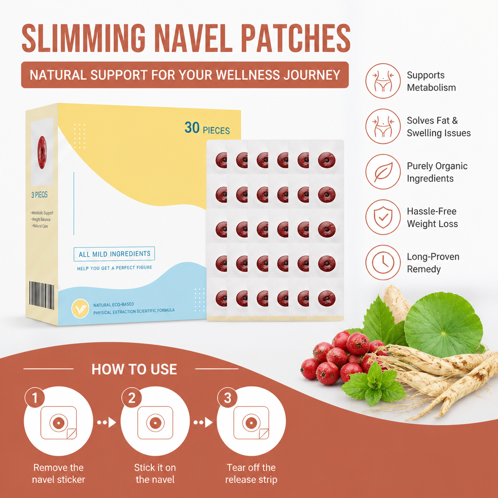 Slimming Navel Patches – Comfortable Daily Wear for Wellness Support
