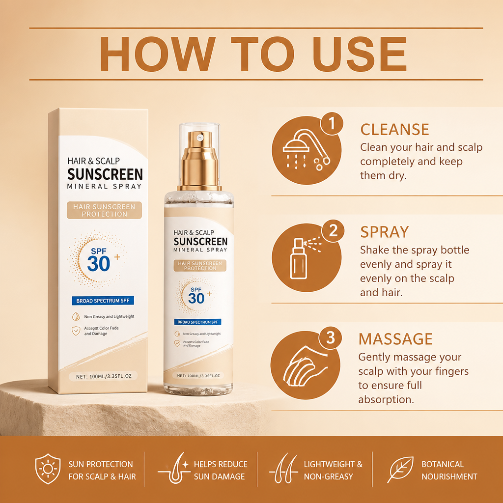 Ginger Scalp Care Spray – Refreshing Botanical Hair Nourishment Formula
