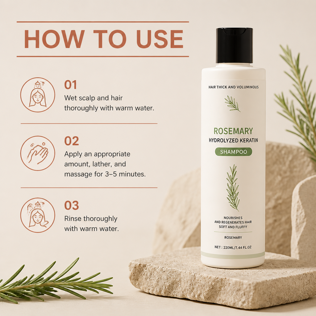 Rosemary Scalp Care Shampoo – Refreshing Formula For Smooth, Healthy-Looking Hair