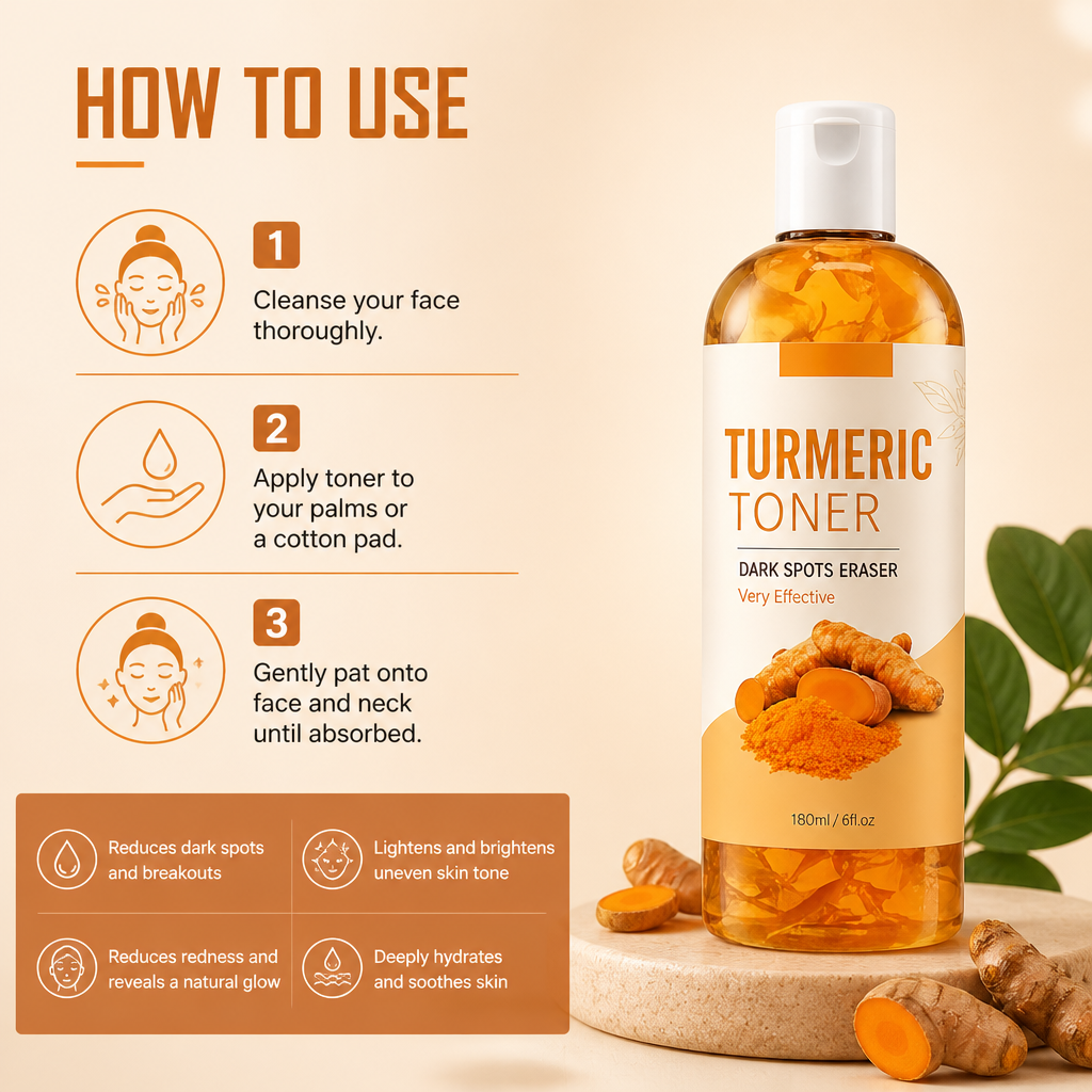 Turmeric Toner – Refreshes Skin for a Brighter, More Even-Looking Complexion