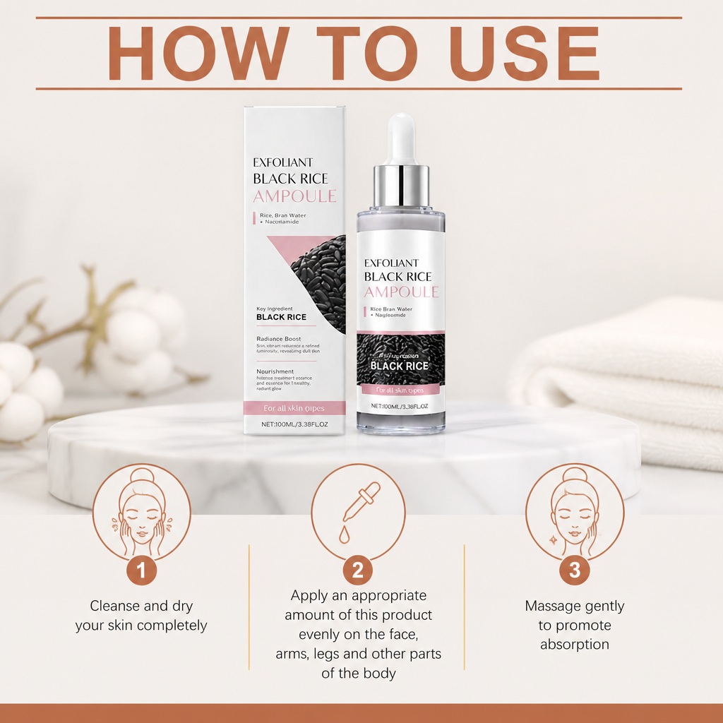 Black Rice Exfoliating Ampoule – Hydrating Care for Smooth, Radiant Skin
