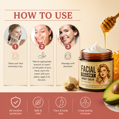 Honey & Shea Moisturizing Face Cream for Soft, Smooth, Radiant Skin