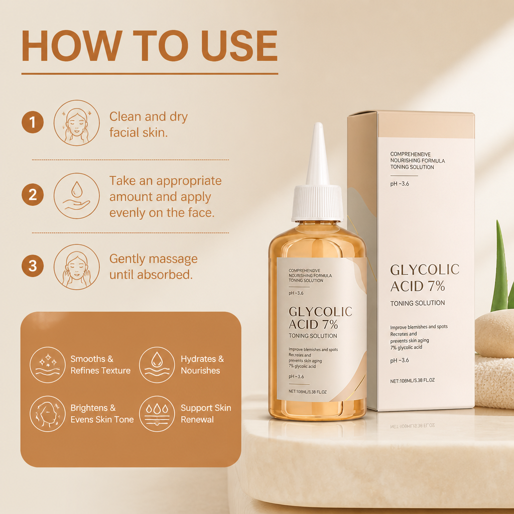 Glycolic Acid 7% Toning Solution – Smooths for Brighter-Looking Skin