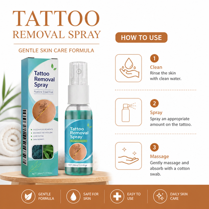 Tattoo Removal Spray – Gentle Skin Care Formula For Tattoo Appearance