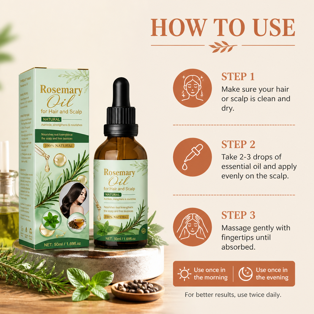 Rosemary & Botanical Hair Growth Essence – Nourishing Scalp Care Oil