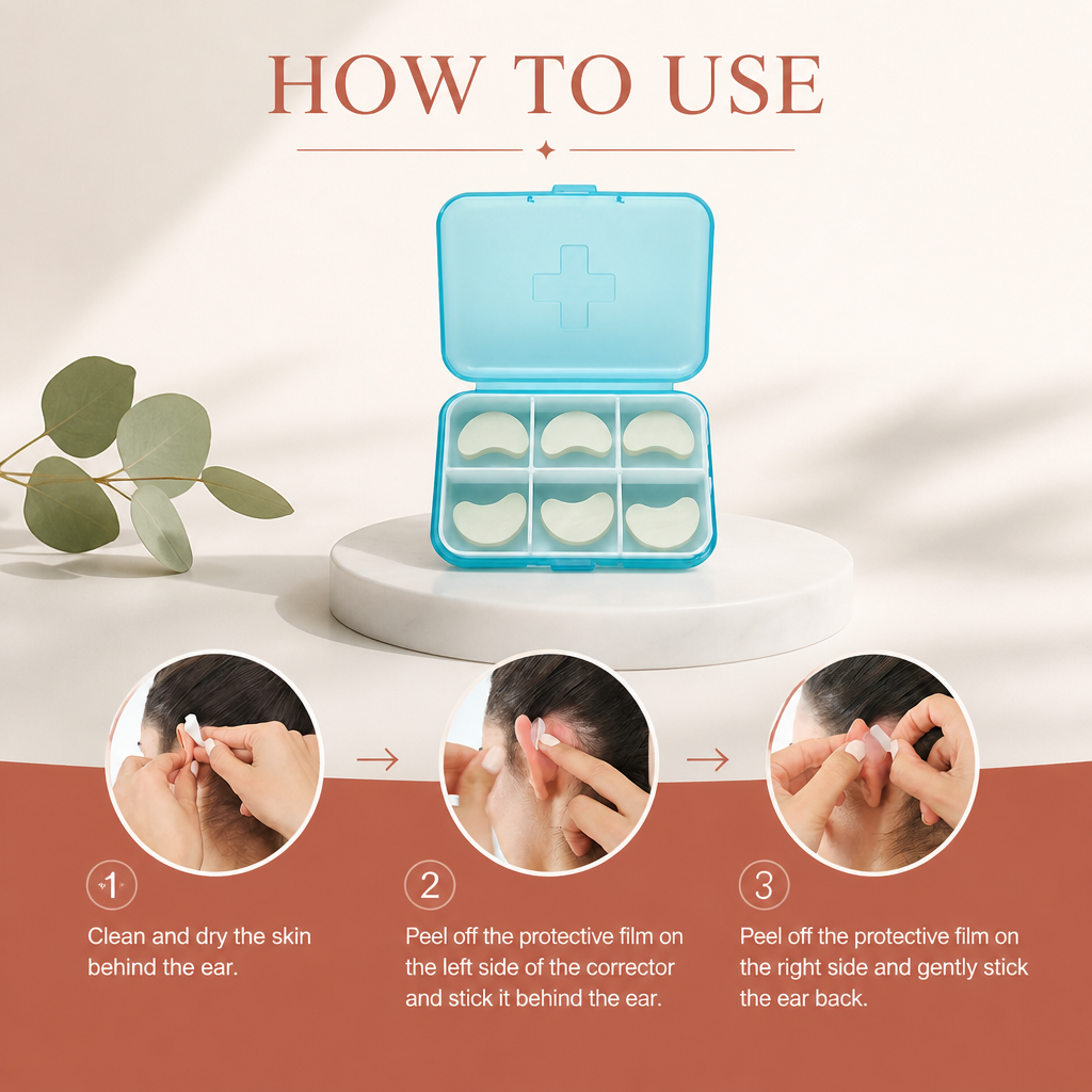 Invisible Ear Lift Corrector – Comfortable Silicone Face Contouring Support