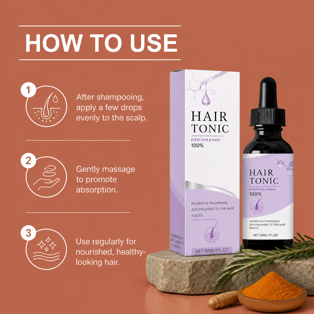 Turmeric & Rosemary Scalp Care Oil – Nourishing Hair Treatment Formula