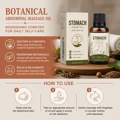 Botanical Abdominal Massage Oil – Nourishing Comfort for Daily Self-Care