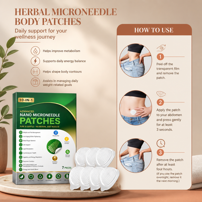 Herbal Microneedle Body Patches – Comfortable Daily Wear for Wellness