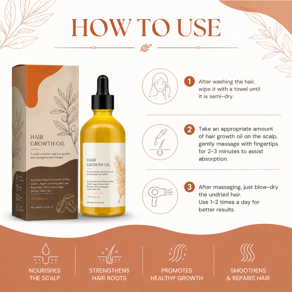 Rosemary Hair Oil – Nourishing Scalp Care Formula for Smooth Hair