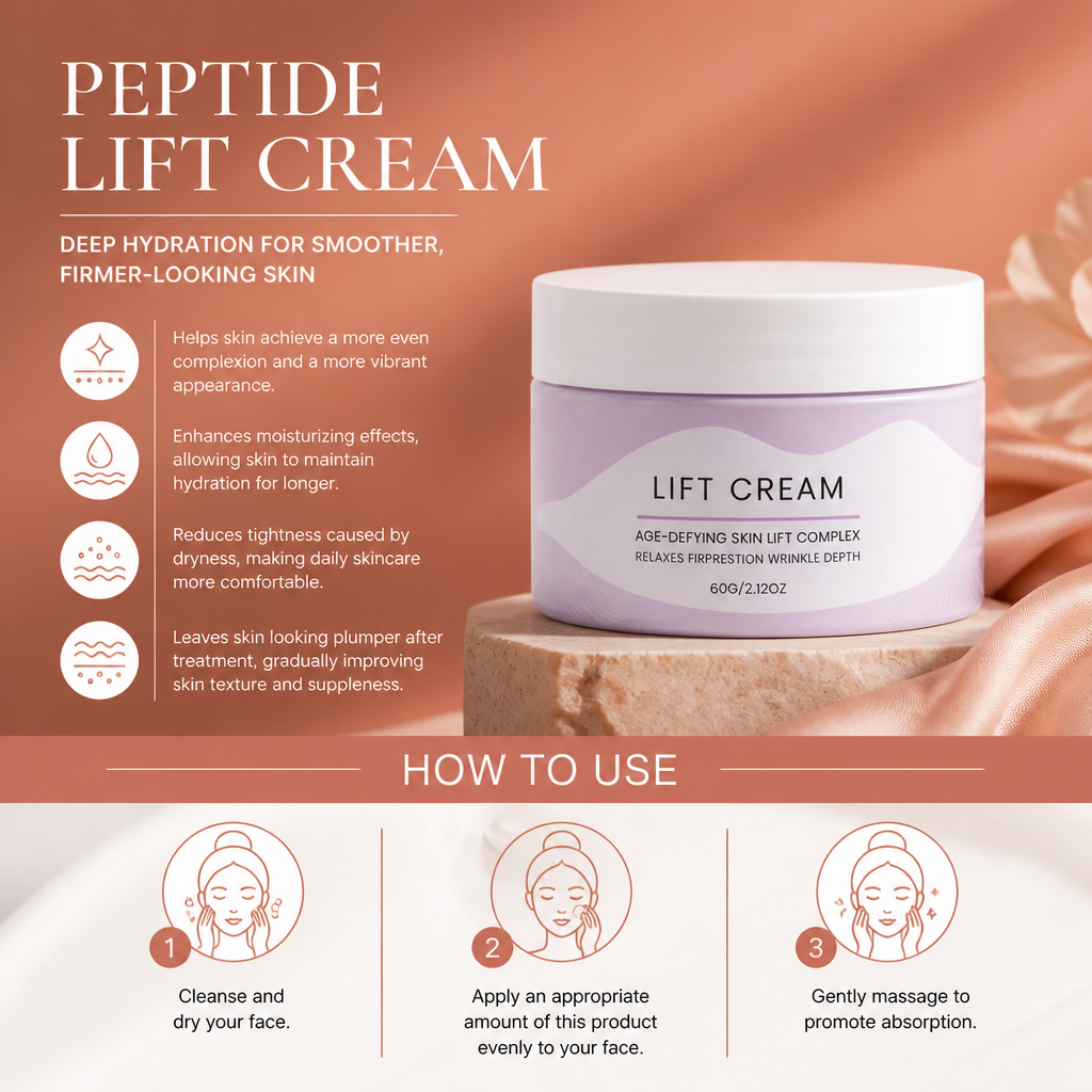 Peptide Lift Cream – Deep Hydration for Smoother, Firmer-Looking Skin