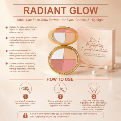 Radiant Multi-Use Face Glow Powder for Eyes, Cheeks & Highlight