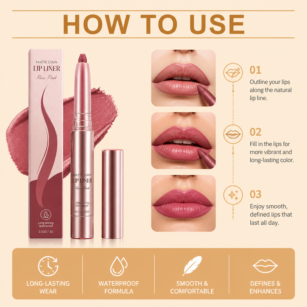 Tinted Lip Liner Pen – Smooth, Defined Color That Lasts