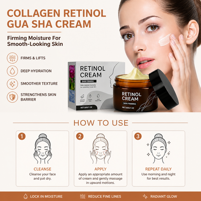 Collagen Retinol Gua Sha Cream – Firming Moisture For Smooth-Looking Skin