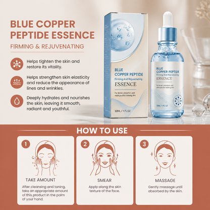Blue Copper Peptide Essence – Hydrates for Firmer, Smoother-Looking Skin