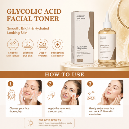 Glycolic Acid Facial Toner – Smooth, Bright & Hydrated Looking Skin
