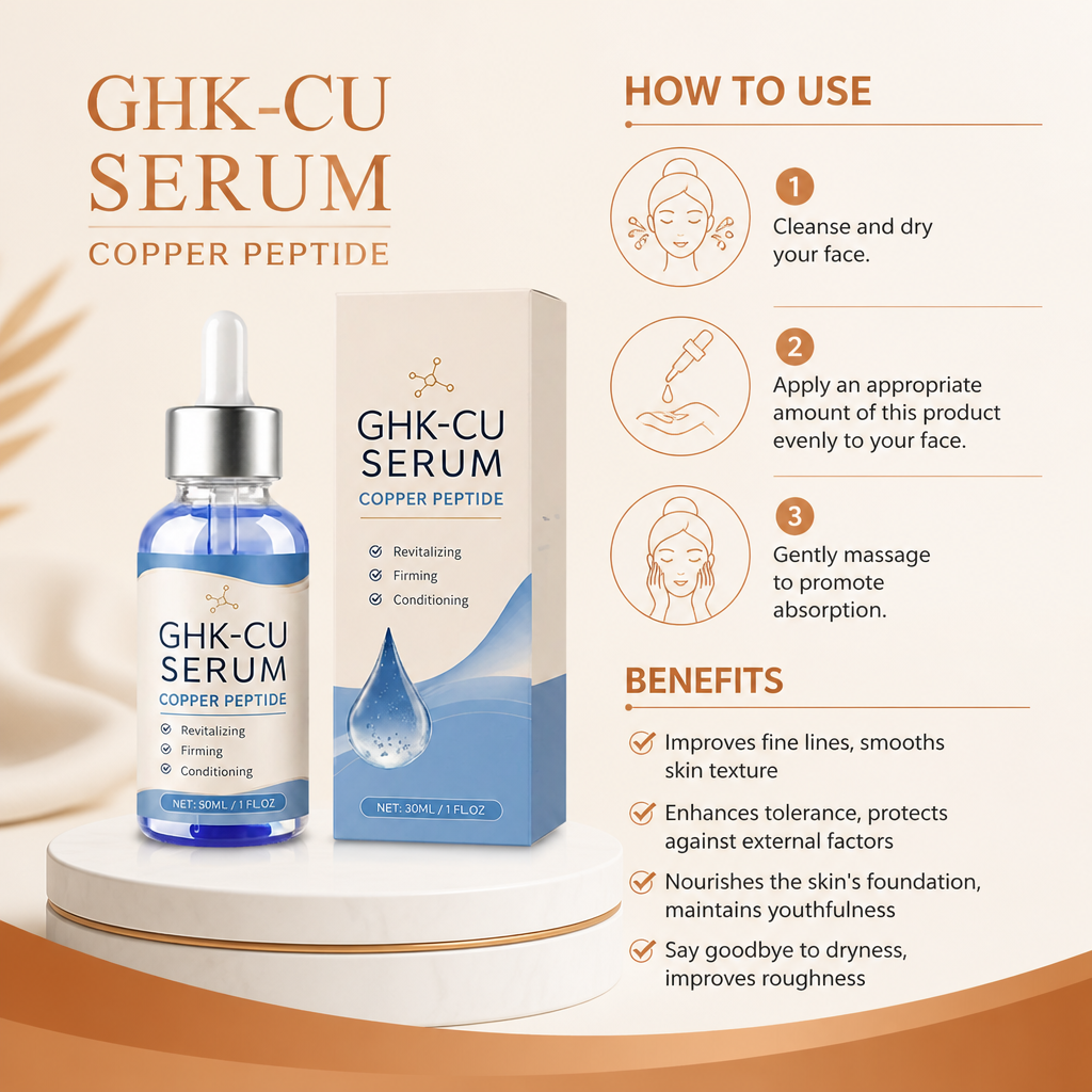 Copper Peptide GHK-Cu – Lightweight Serum for Firmer, Smoother-Looking Skin