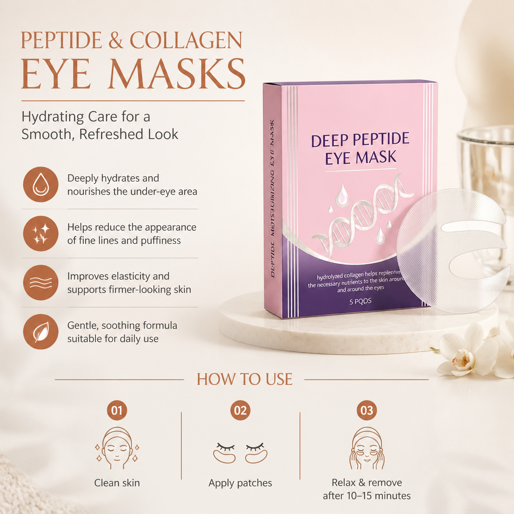 Peptide & Collagen Eye Masks – Hydrating Care for a Smooth, Refreshed Look